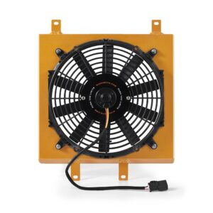 Performance Aluminum Fan Shroud Kit, fits Honda Civic 1992-2000, Gold