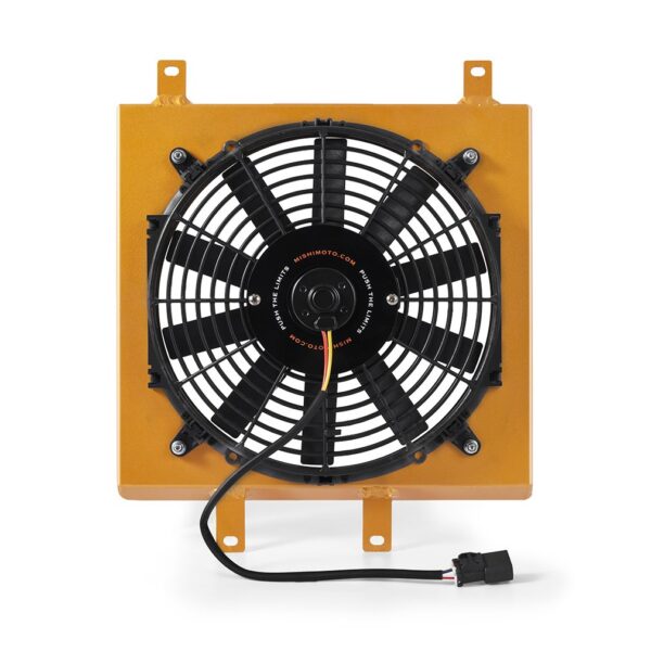 Performance Aluminum Fan Shroud Kit, fits Honda Civic 1992-2000, Gold