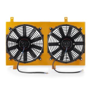 Performance Aluminum Fan Shroud Kit, fits Mazda RX-8 2004-2008, Gold