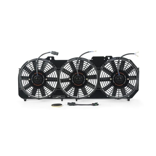 Aluminum Fan Shroud w/Controller, fits Jeep Cherokee XJ 4.0L 1989-2001, Black