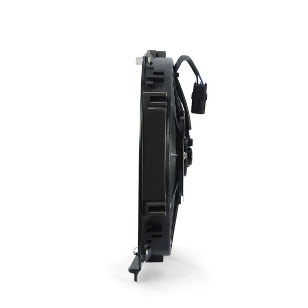 Aluminum Fan Shroud w/Controller, fits Jeep Cherokee XJ 4.0L 1989-2001, Black