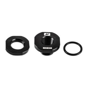 Aluminum 1/8-in-NPT Add-On Bung for Hoses & Couplers, Black