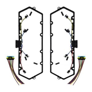 Glow Plug Harness - Valve Cover Gasket Set, fits Ford Powerstroke 7.3L 1999-2003