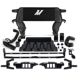 High-mount Intercooler Kit, 2021+ Ford Bronco 2.3L, Black Core, Black Pipes