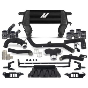 High-mount Intercooler Kit, fits 2021+ Ford Bronco 2.7L, Black Intercooler