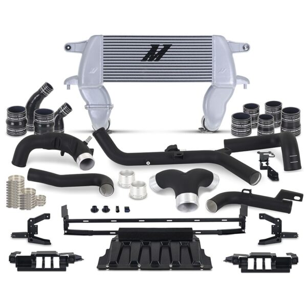 High-mount Intercooler Kit, fits 2021+ Ford Bronco 2.7L, Silver Intercooler