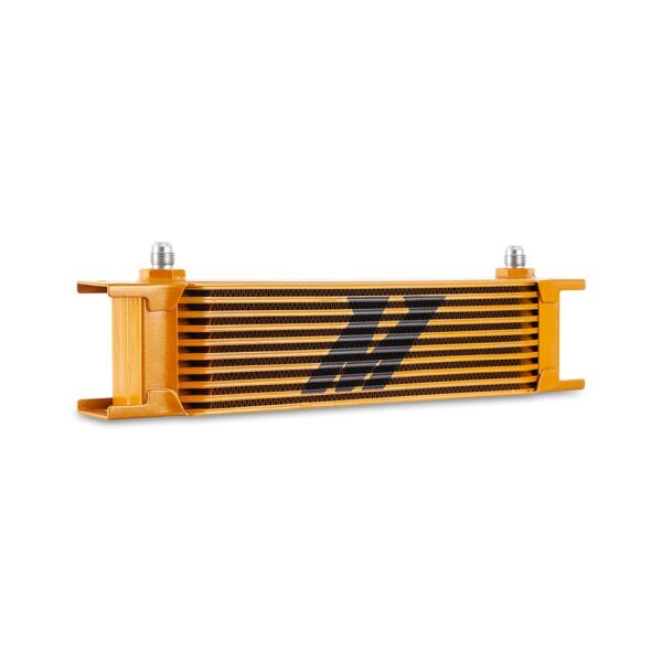Universal 10-Row Oil Cooler, -6AN, Gold