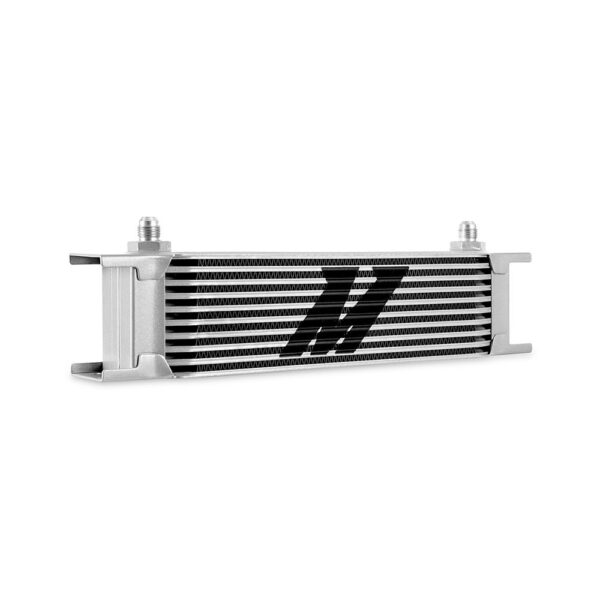 Universal 10-Row Oil Cooler, -6AN, Silver