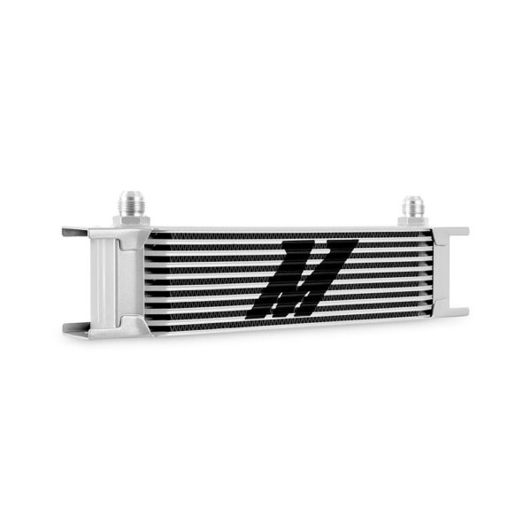 Universal 10-Row Oil Cooler, -8AN, Silver