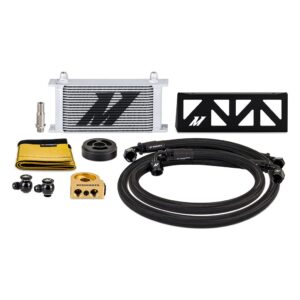 Oil Cooler, Fits Subaru BRZ/Toyota GR86 2022+, Thermostatic, Silver Cooler
