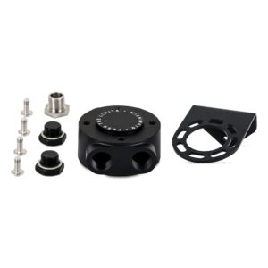 Mishimoto Remote Oil Filter Mount, 3/4-16 Filter Thread, Black