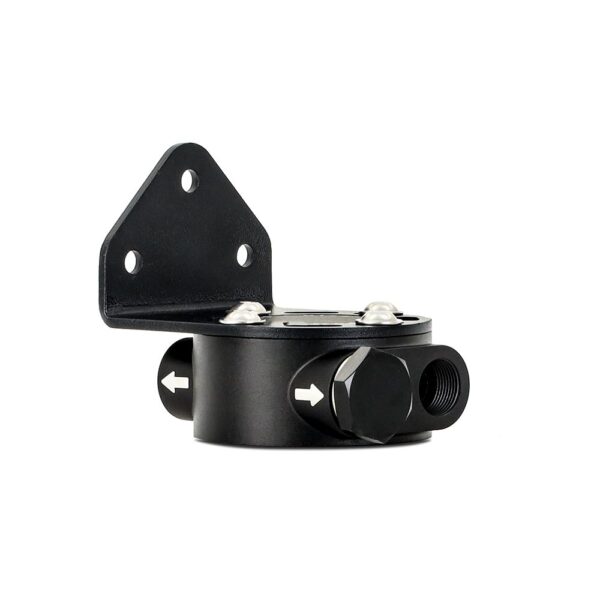 Mishimoto Remote Oil Filter Mount, 3/4-16 Filter Thread, Black