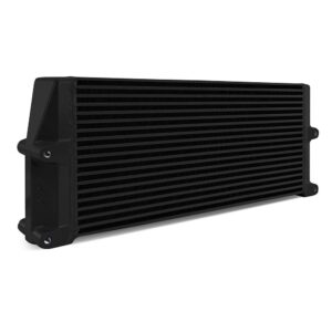 Universal Heavy-Duty Bar-and-Plate Oil Cooler, 17in Core, Same-Side Outlets
