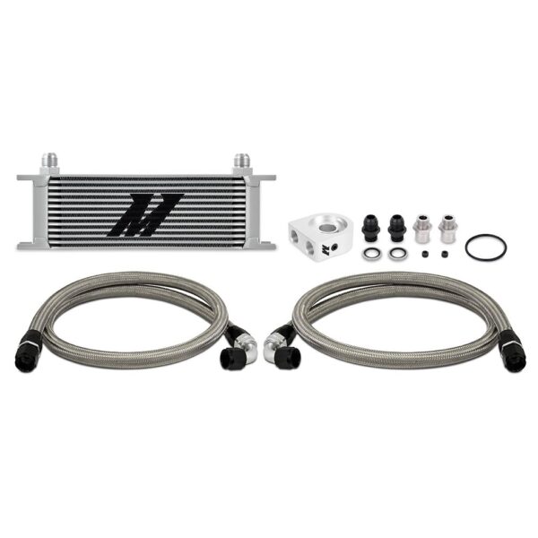 Universal Oil Cooler Kit, 13-Row, Silver