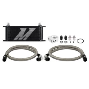 Universal Oil Cooler Kit, 16-Row, Black