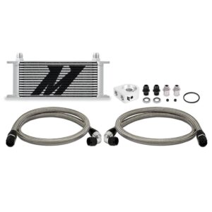Universal Oil Cooler Kit, 16-Row, Silver