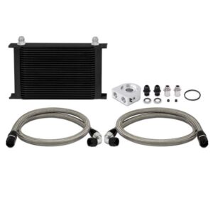 Universal 19 Row Oil Cooler Kit, Black