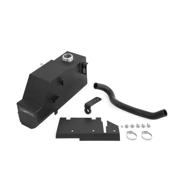 Aluminum Degas Tank, fits Ford 6.7L Powerstroke 2011-2019, Micro-Wrinkle Black