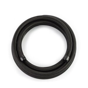 -6AN Braided Line, Black Nylon - 15ft