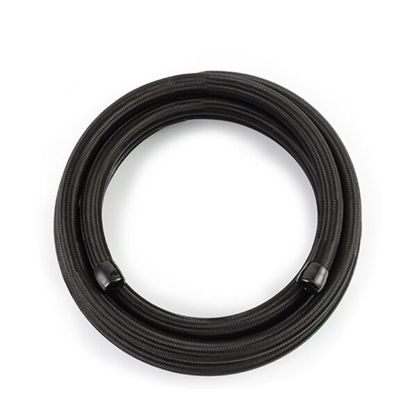 -8AN Braided Line, Black Nylon - 15ft