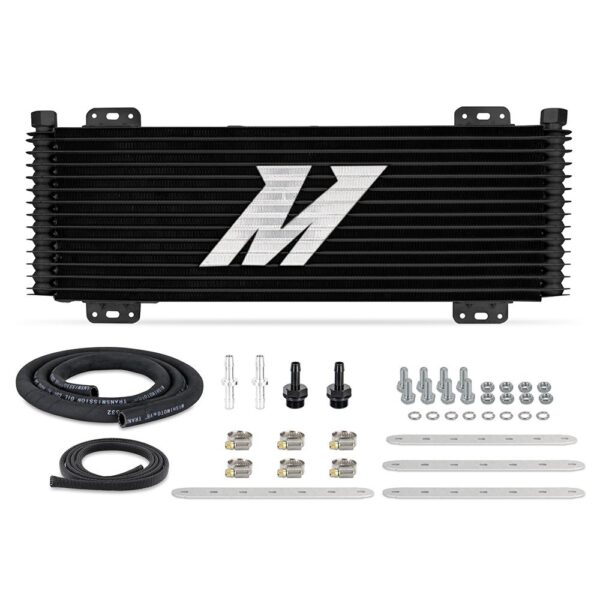 13-Row Stacked Plate Transmission Cooler, Powder Coat, 22.85in X 7.10in X 1.25in