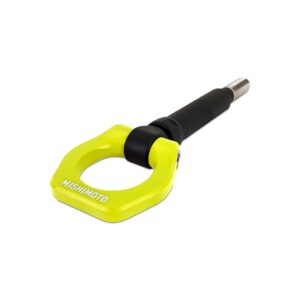 Mishimoto Tow Hook, Fits Subaru BRZ/Scion FR-S/Toyota 86 2013-2021, Neon Yellow