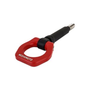 Mishimoto Racing Tow Hook, Fits Subaru BRZ/Scion FR-S/Toyota 86 2013-2021, Red