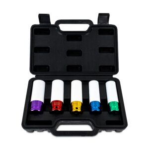 5-Piece Non-Marring 1/2" Wheel Nut Socket Set