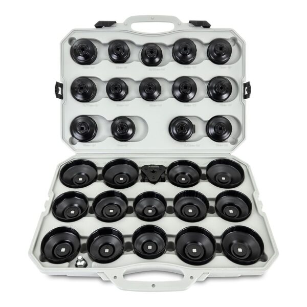 Cup Style Oil Filter Wrench Set, 30 Pieces