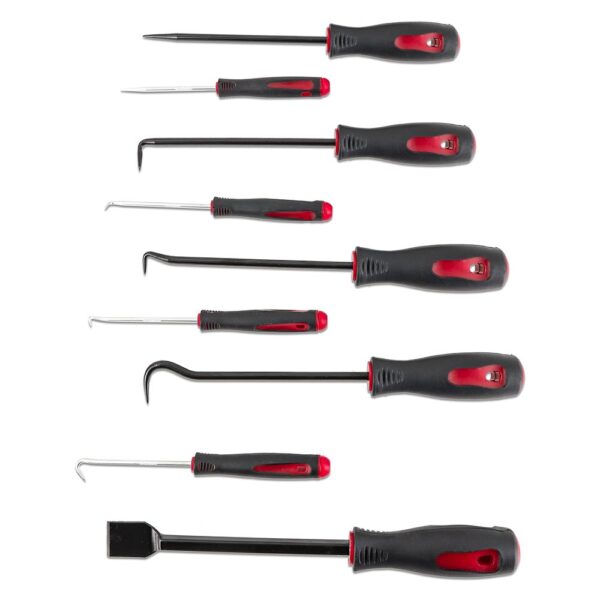 Pick & Hook Set with Gasket Scraper, 9 Piece