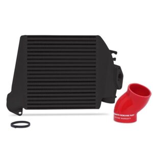 Subaru WRX 2008-2014 Top-Mount Intercooler2008-2015 Black Cooler, Red Hoses