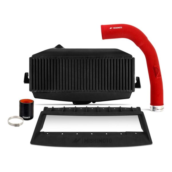 Top-Mount Intercooler Kit, fits Subaru WRX 2022+, Black Intercooler, Red Pipe