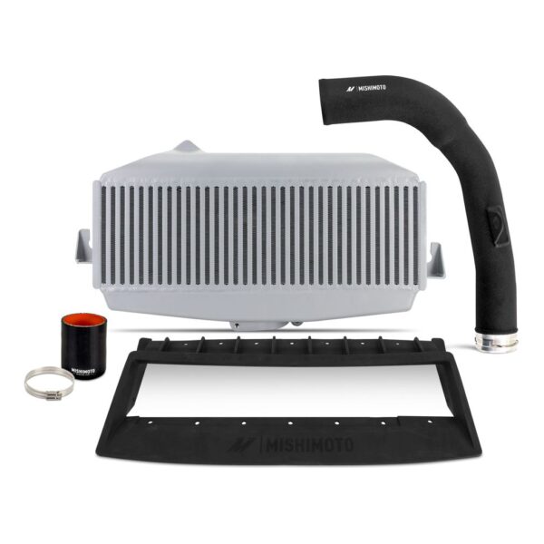 Top-Mount Intercooler Kit, fits Subaru WRX 2022+, Silver Intercooler, Black Pipe