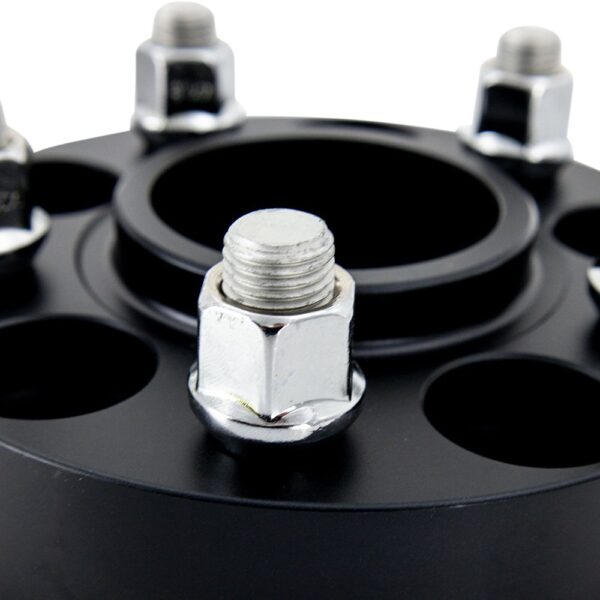Wheel Spacers, 5X114.3, 70.5mm Center Bore, M14 X 1.5, 1.00-in Thick, Black