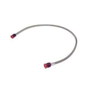 1' (ft) Long -4AN Braided Hose with Purple Ends