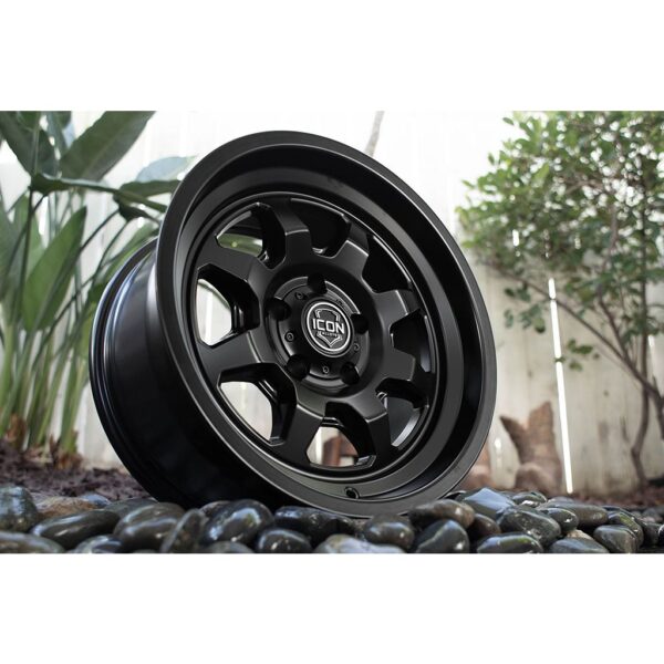 ICON Alloys Nuevo, Satin Black, 17 x 8.5 / 6 x 135, 6mm Offset, 5" BS