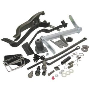 Clutch and Brake Pedal Conversion Kit: 1968-82 Corvette: w/Linkage