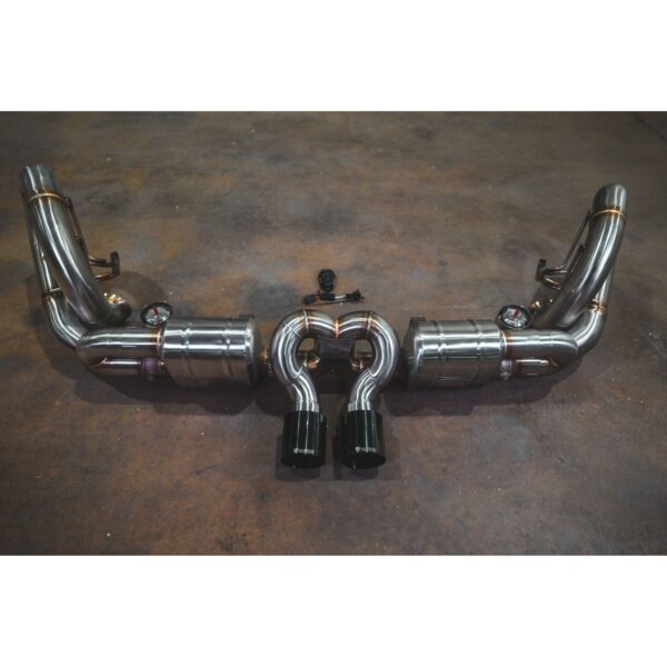 Porsche GT3 991 Valved Sport Exhaust System Brushed Stainless Finish