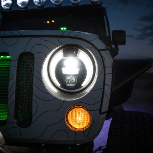 PROJECT X - 7 in Headlight with 4K / wide angle Camera
