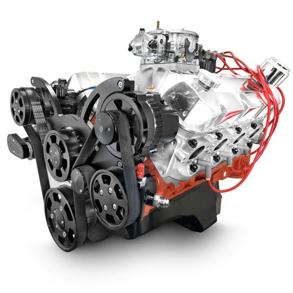 BluePrint Engines GM Big Block Compatible Pro Series 572 C.I. Deluxe Dressed - Carbureted - with Black Pulley Kit