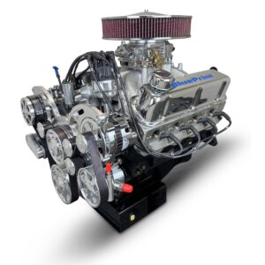 BluePrint Engines Ford Small Block Compatible Pro Series 427 C.I. Deluxe Dressed - Front Sump Oil Pan - Polished Pulley Kit - Carbureted
