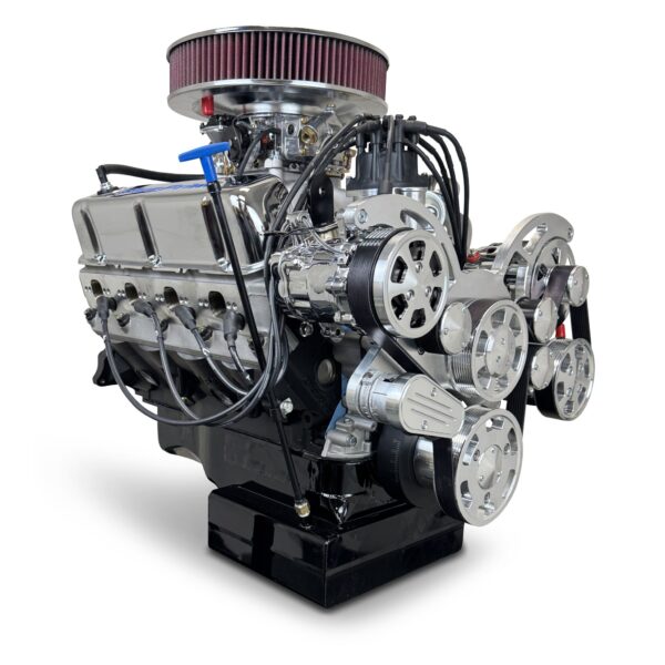 BluePrint Engines Ford Small Block Compatible Pro Series 427 C.I. Deluxe Dressed - Front Sump Oil Pan - Polished Pulley Kit - Carbureted