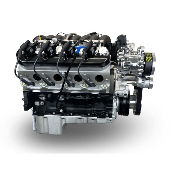 BluePrint Engines GM LS Compatible 376 c.i. Pro Series Engine - GM Plastic Intake - Deluxe Dressed - Polished Pulley Kit - Holley Terminator X EFI System