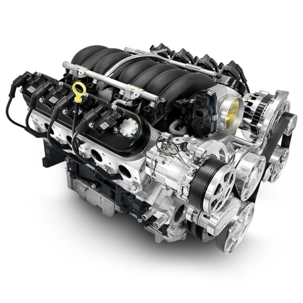 BluePrint Engines GM LS Compatible 376 c.i. Pro Series Engine - GM Plastic Intake - Deluxe Dressed - Polished Pulley Kit - Holley Terminator X EFI System