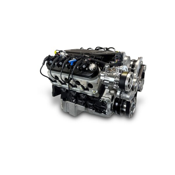 BluePrint Engines GM LS Compatible 376 c.i. Pro Series Engine - BPE Cast Intake - Deluxe Dressed - Polished Pulley Kit - BluePrint Engines Calibrated ECU