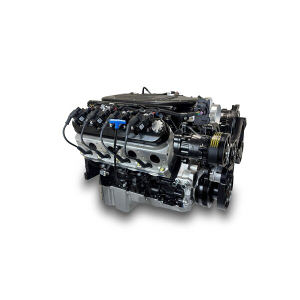 BluePrint Engines GM LS Compatible 376 c.i. Pro Series Engine - BPE Cast Intake - Deluxe Dressed - Black Pulley Kit - BluePrint Engines Calibrated ECU