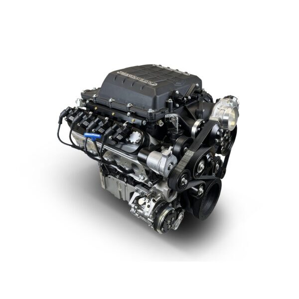 BluePrint Engines GM LS Compatible 376 c.i. Pro Series Engine - Magnuson TVS2650 - Deluxe Dressed - Black Pulley Kit - Holley Terminator X EFI System