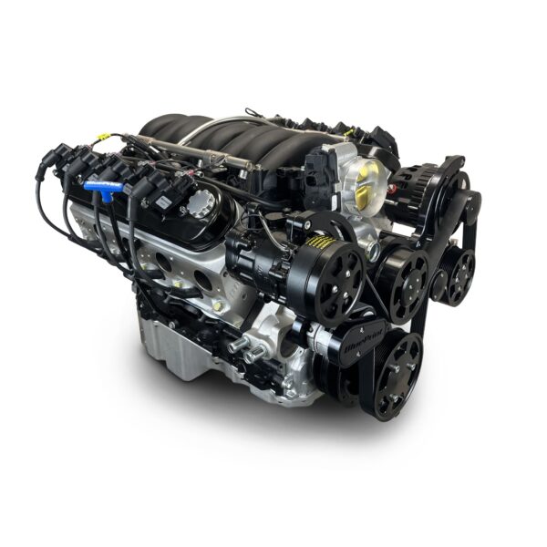 BluePrint Engines GM LS Compatible 427 c.i. Pro Series Engine - GM Plastic Intake - Deluxe Dressed - Black Pulley Kit - Holley Terminator X EFI System