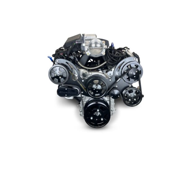 BluePrint Engines GM LS Compatible 427 c.i. Pro Series Engine - Fabbed Aluminum Intake - Deluxe Dressed - Black Pulley Kit - BluePrint Engines Calibrated ECU