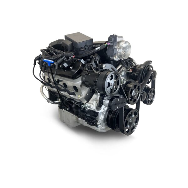 BluePrint Engines GM LS Compatible 427 c.i. Pro Series Engine - Fabbed Aluminum Intake - Deluxe Dressed - Black Pulley Kit - BluePrint Engines Calibrated ECU